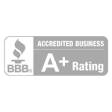 Better business bureau logo with A+ rating