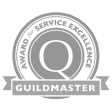 Guildmaster award for service grey logo