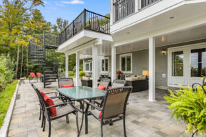 A new patio with outdoor furniture