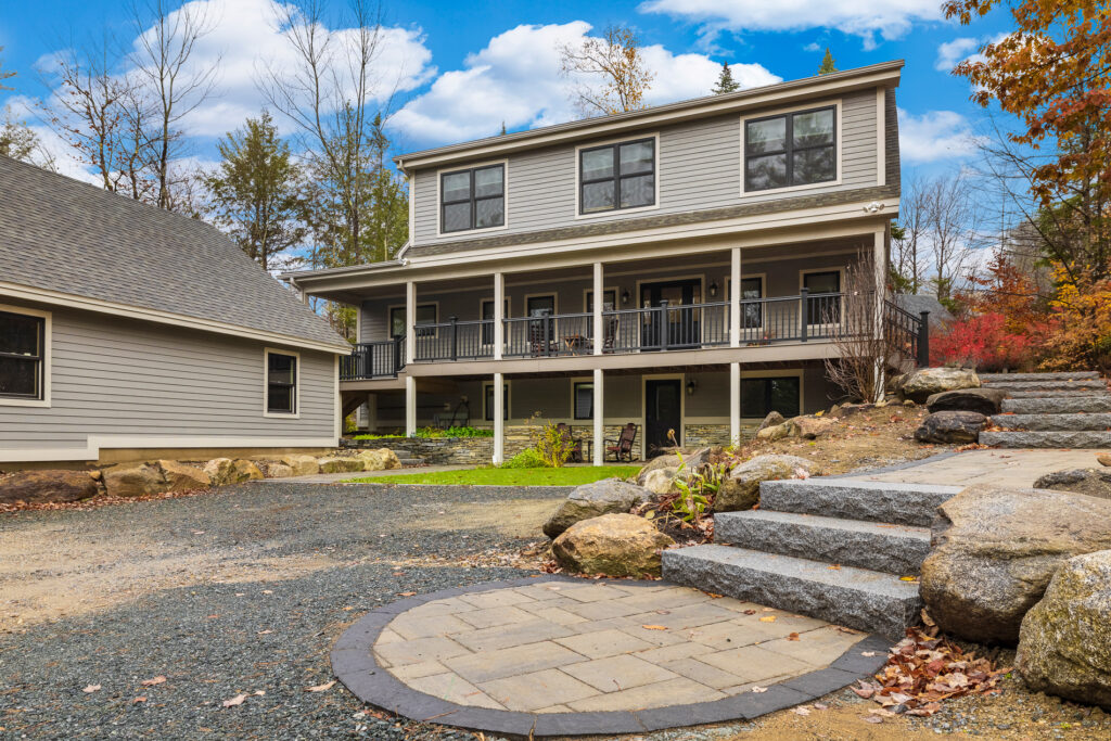 home with a finished basement and access from the driveway